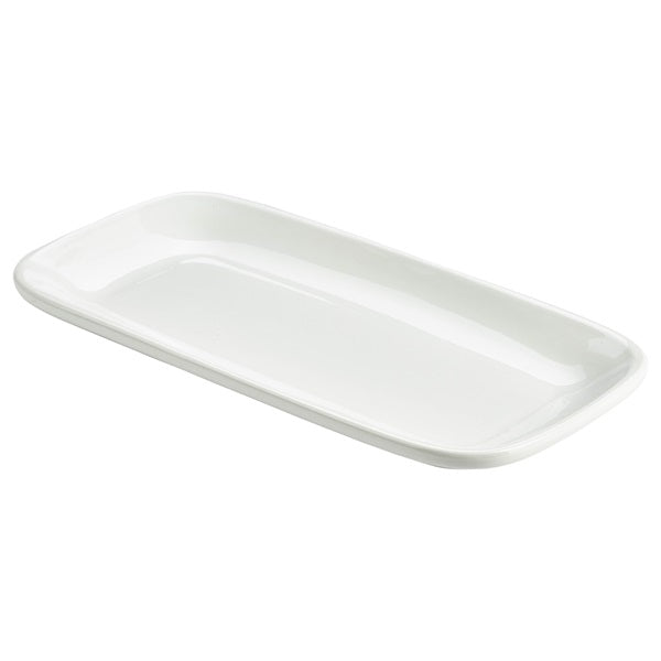 Royal Genware Rectangular Rounded Edge Plate 29.5 x 15cm (Pack of 6)
