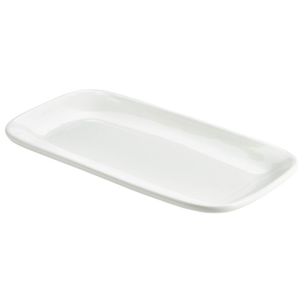 Royal Genware Rectangular Rounded Edge Plate 35.7 x 19cm (Pack of 3)