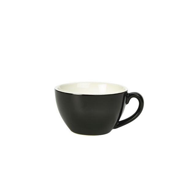 Royal Genware Bowl Shaped Cup 34cl Black (Pack of 6)