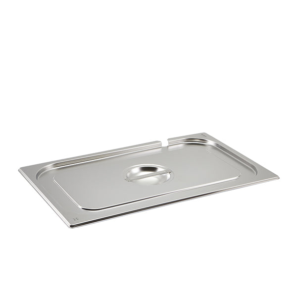 Stainless Steel Gastronorm Pan Notched Lid 1/1
