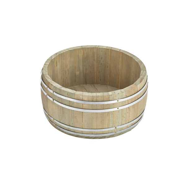 Miniature Wooden Barrel 16.5Ø x 8cm