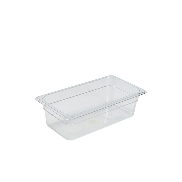 1/3 -Polycarbonate Gastronorm Pan 100mm Clear