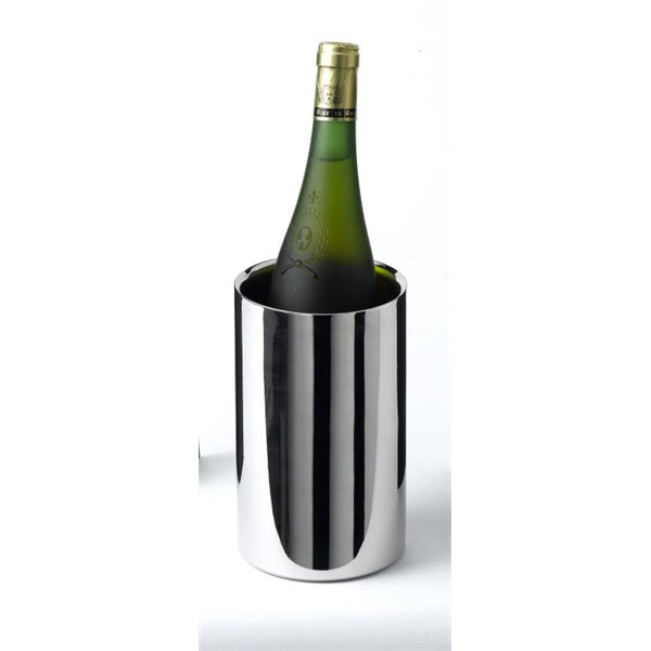 Polished Stainless Steel Wine Cooler 12 cm Dia X 20cm High