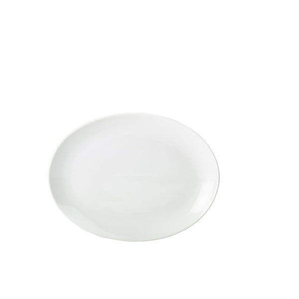 Genware Porcelain Oval Plate 21cm/8.25"  (Pack of 6)