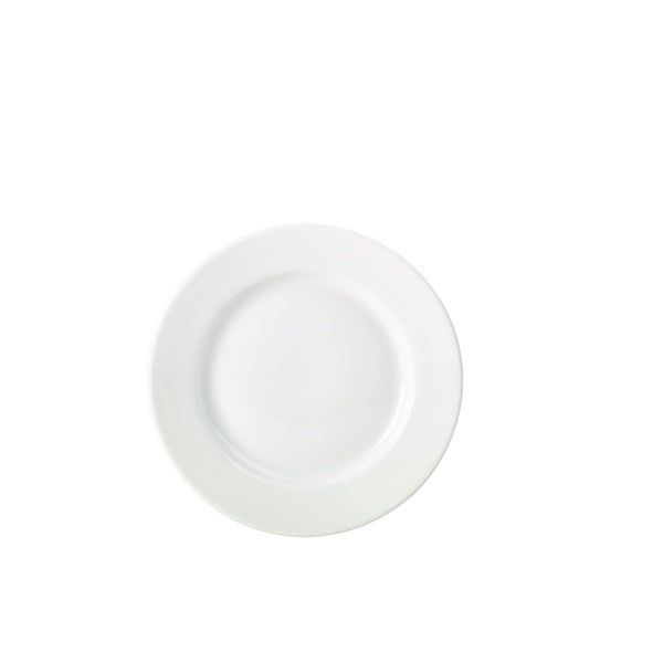Genware Porcelain Classic Winged Plate 17cm/6.5" (Pack of 6)