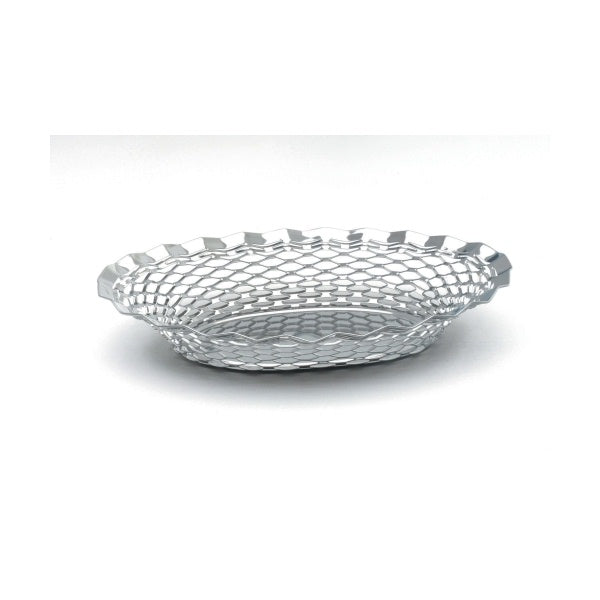 Stainless Steel Oval Basket 11.3/4"X9.1/4"