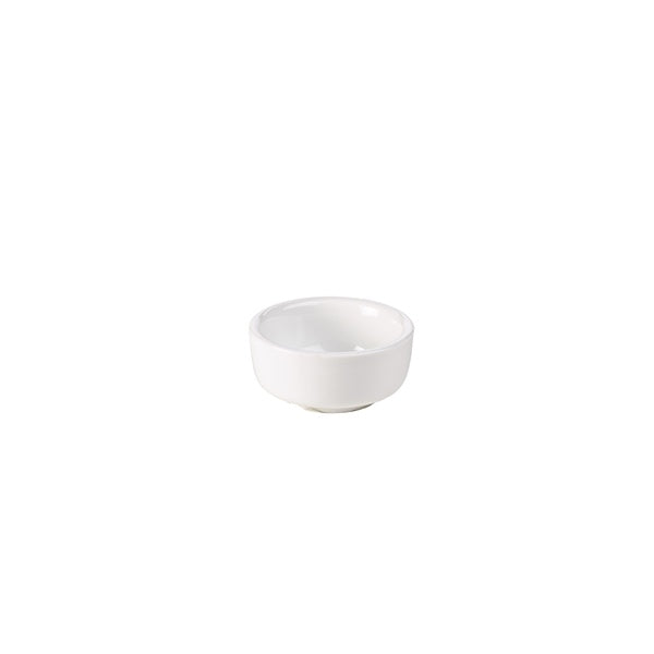 Genware Porcelain Butter Pat 6.5cm/2.5"  (Pack of 12)