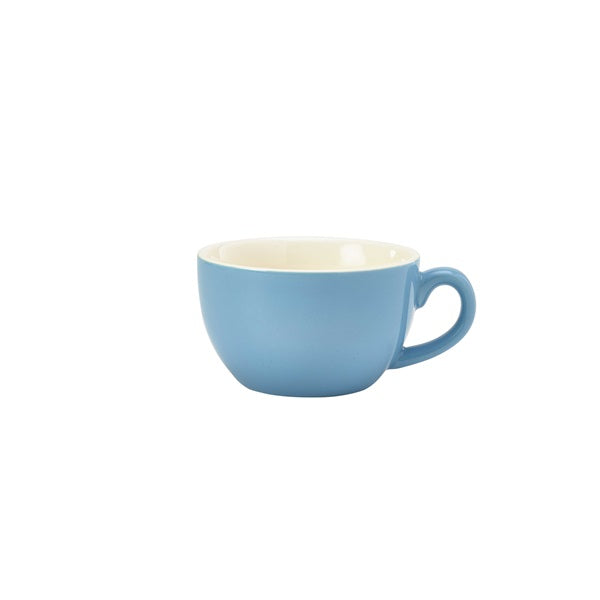 Royal Genware Bowl Shaped Cup 25cl Blue (Pack of 6)