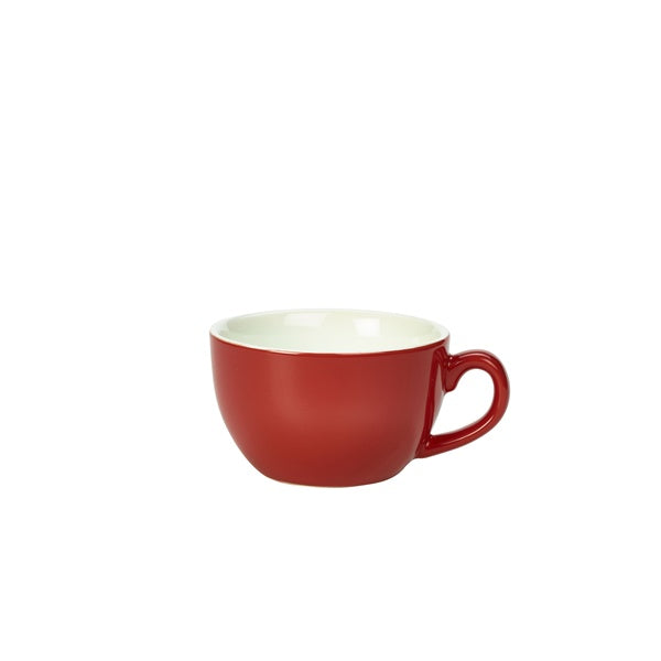 Royal Genware Bowl Shaped Cup 25cl Red (Pack of 6)