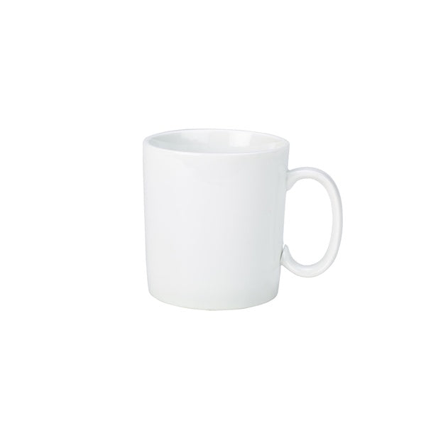 Genware Porcelain Straight Sided Mug 28cl/10oz  (Pack of 6)