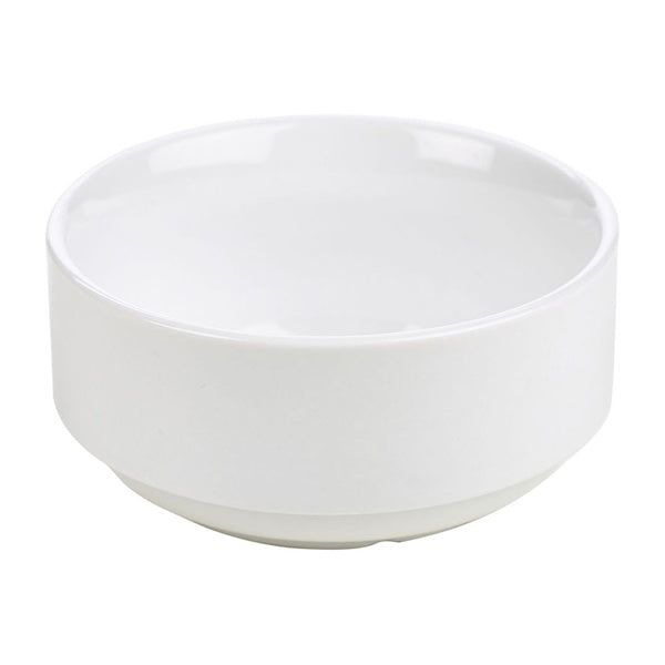 Genware Porcelain Unhandled Soup Bowl 25cl/8.75oz  (Pack of 6)