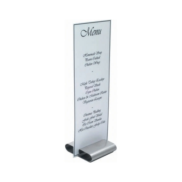 Menu Stand Stainless Steel
