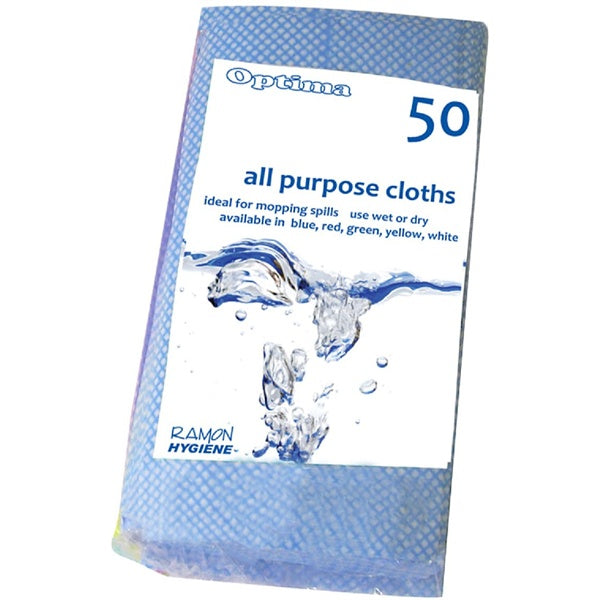 All-Purpose Cloth 60X30cm Blue (50Pcs)