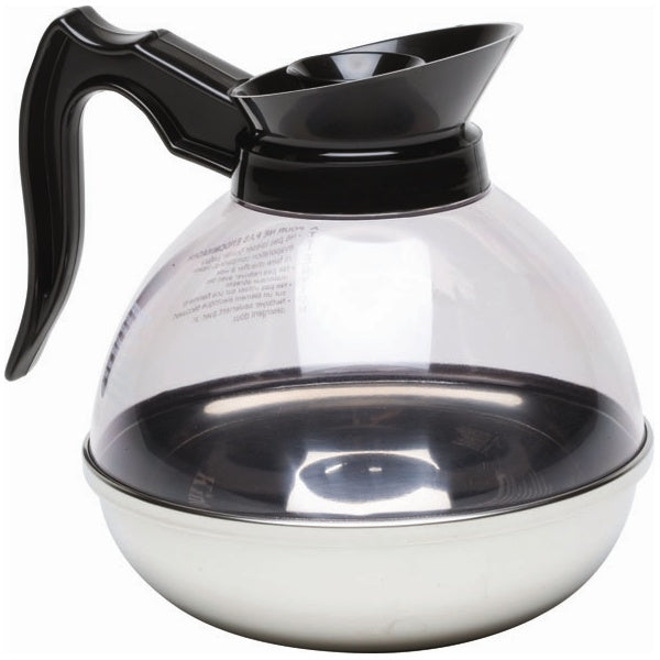 Coffee Decanter Clear Top/Stainless Steel Base 1.9L/64oz
