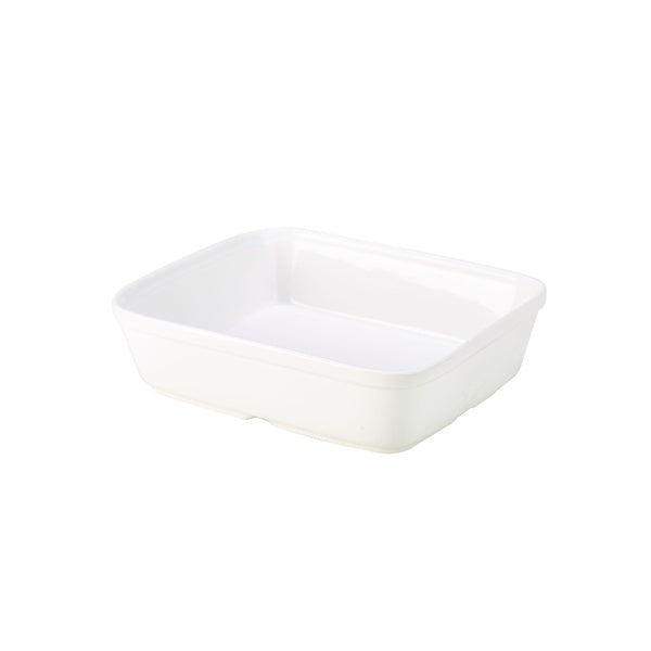 Royal Genware Rect. Roaster 31 x 24cm White (Pack of 4)