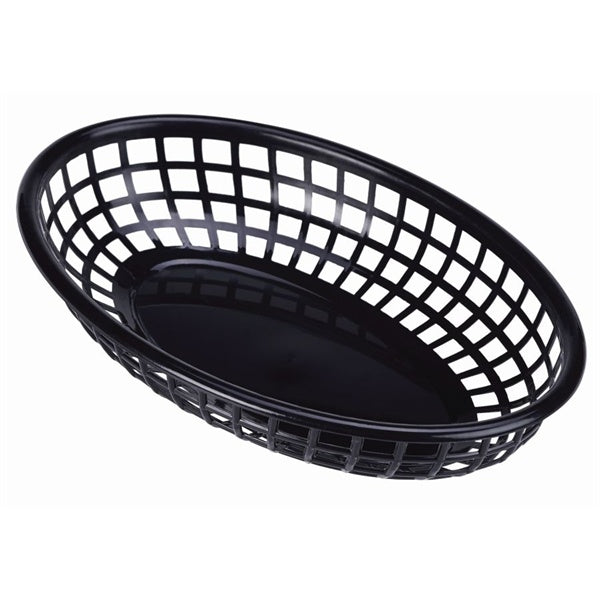 Fast Food Basket Black 23.5 x 15.4cm (Pack of 6)