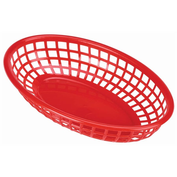 Fast Food Basket Red 23.5 x 15.4cm (Pack of 6)