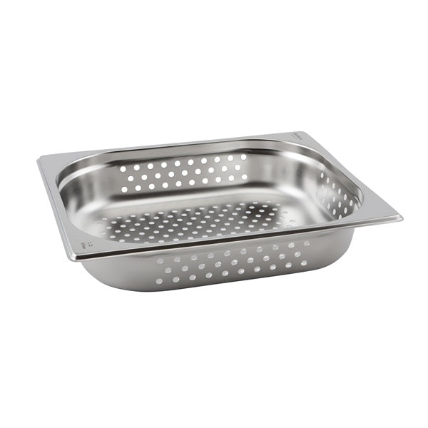 Perforated Stainless Steel Gastronorm Pan 1/2 - 100mm Deep