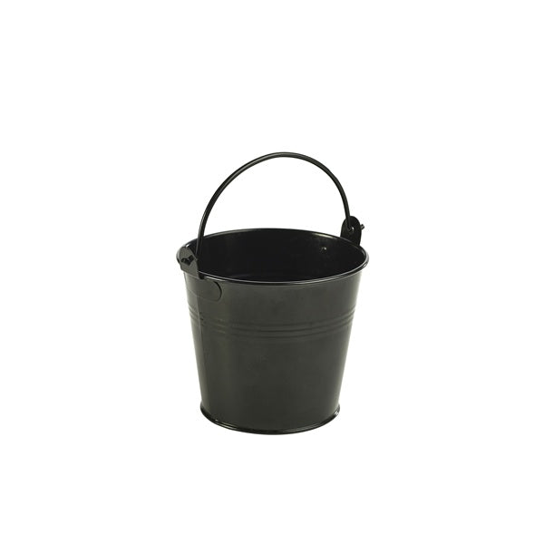 Galvanised Steel Serving Bucket 10cm Ø Black