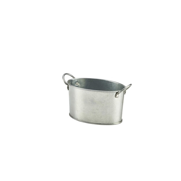 Galvanised Steel Serving Bucket 12.5 x 8.5 x 6.5cm