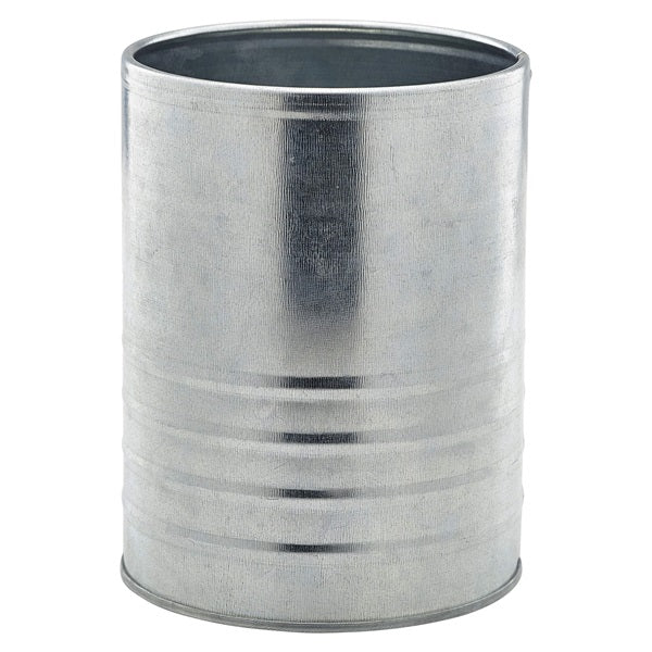 Galvanised Steel Can 11cm Ø x 14.5cm