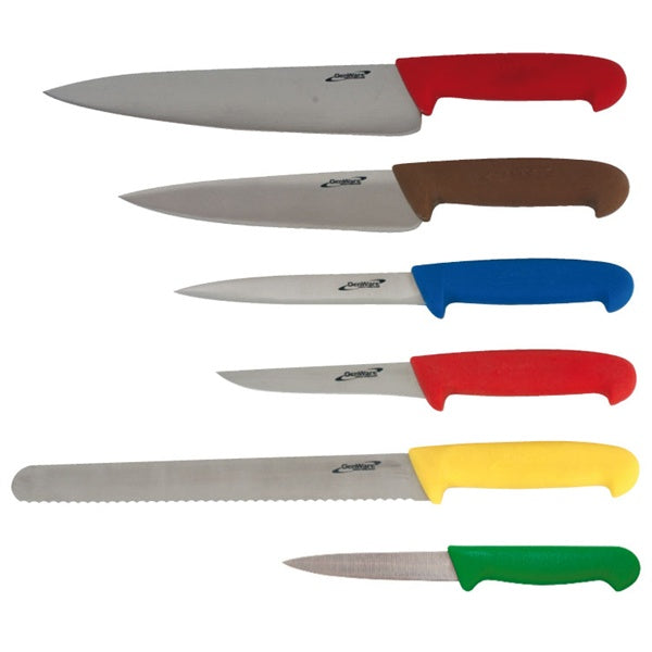 GenWare 6 Piece Colour Coded Knife Set + Knife Wallet