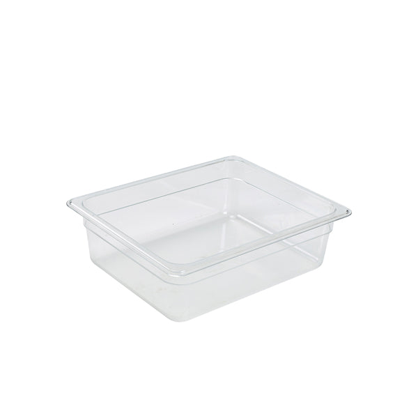 1/2 -Polycarbonate Gastronorm Pan 100mm Clear