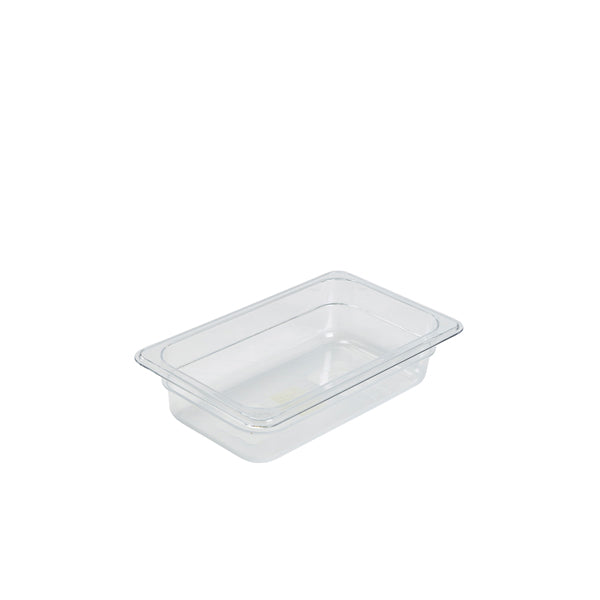 1/4 -Polycarbonate Gastronorm Pan 100mm Clear