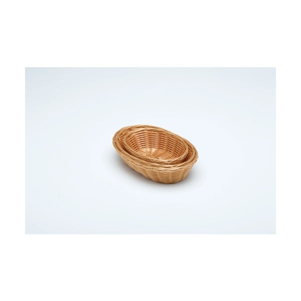 Oval  Polywicker Basket 10""X6.5"X2.5"