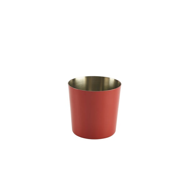 Stainless Steel  Serving Cup 8.5 x 8.5cm Red