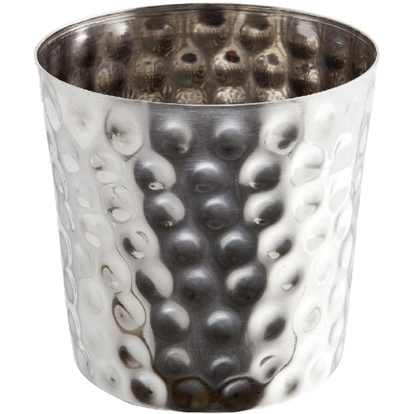 Stainless Steel  Serving Cup Hammered 8.5 x 8.5cm