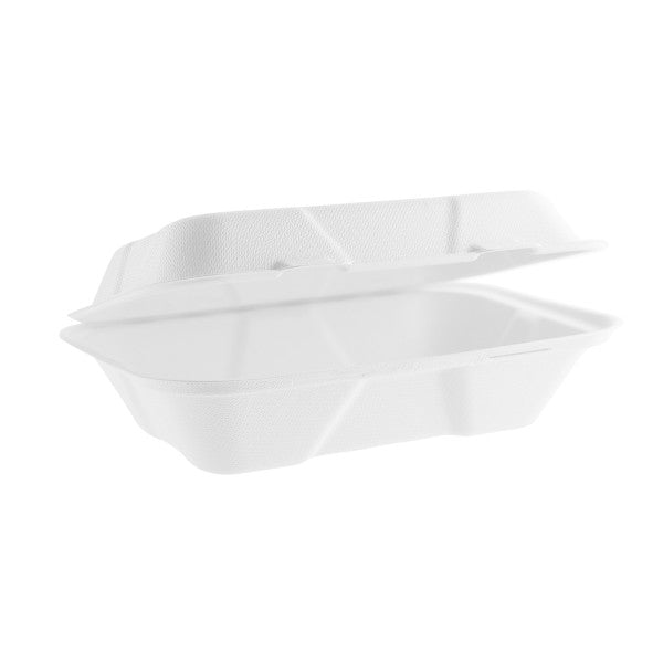 Vegware 9 x 6in Large Bagasse Clamshell